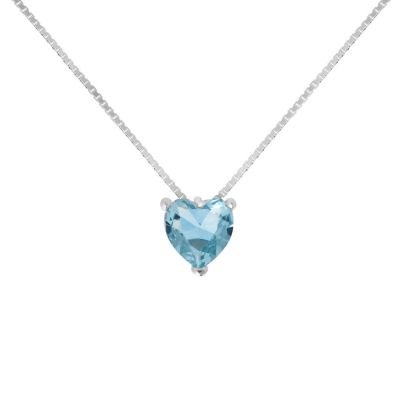 Stroili Collana Argento Cuore Azzurro