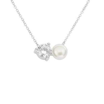 Stroili Collana Argento Punto Luce e Perla Silver Pearls