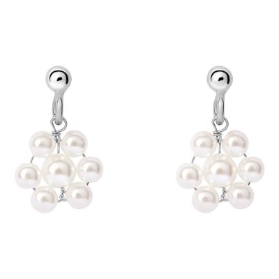 Stroili Orecchini Argento Perle Bianche Silver Baby