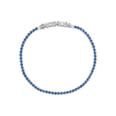 Stroili Tennis Acciaio Zirconi Blu Man Code