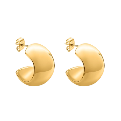 Stroili Cerchi Acciaio Dorato 20 mm Lady Code