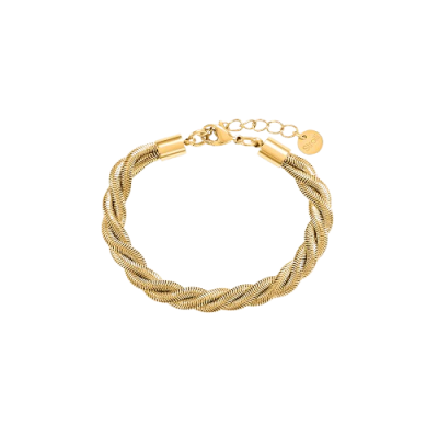 Stroili Bracciale Treccia Acciaio Gold Lady Code