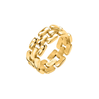 Stroili Anello Pantera Acciaio Gold Lady Code