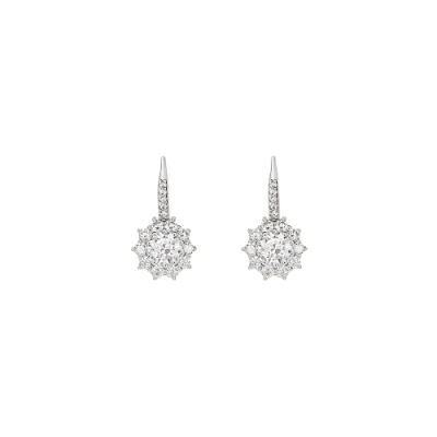 Stroili Orecchini Argento Zirconi Bianchi Silver Elegance