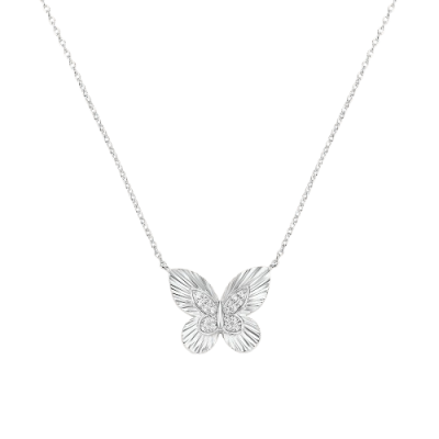 Stroili Collana Argento Farfalla e Zirconi Silver Moments