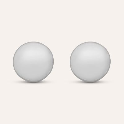 Stroili Orecchini Bottone Argento Rodiato