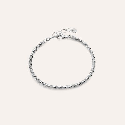 Stroili Bracciale Catena Cardano Argento Rodiato