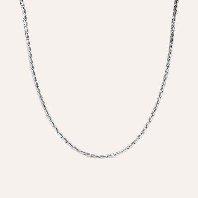 Stroili Collana Catena Cardano Argento Rodiato