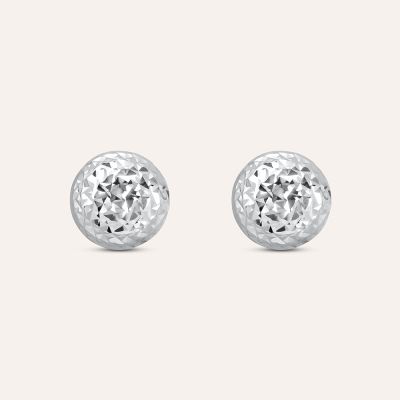 Stroili Orecchini Lobo Sfera Argento Rodiato