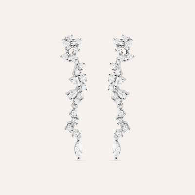 Stroili Orecchini Argento con Zirconi Bianchi