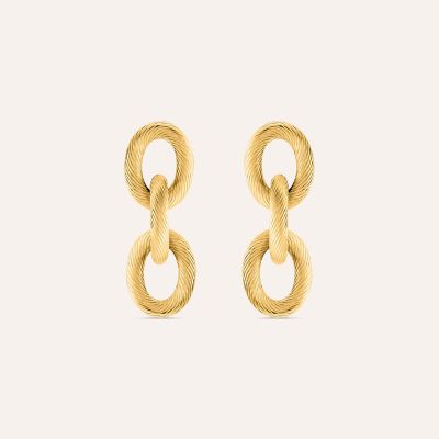 Stroili Orecchini Acciaio Gold Radiance