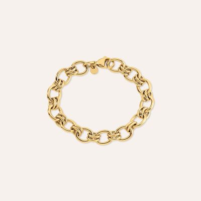 Stroili Bracciale Catena Acciaio Gold Radiance