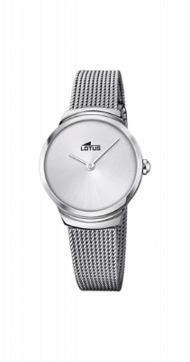 Lotus Orologio Donna Solo Tempo Acciaio Quadrante Silver