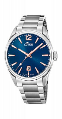 Lotus Orologio Uomo Solo Tempo Acciaio