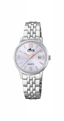 Lotus Orologio Donna Solo Tempo Acciaio Quadrante Lilla