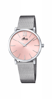 Lotus Orologio Donna Solo Tempo Acciaio Quadrante Rosa