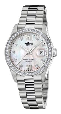 Lotus Orologio Acciaio Solo Tempo Quadrante Silver