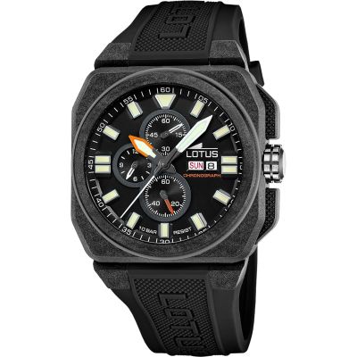 Lotus Orologio Cronografo Carbonio e Quadrante Nero
