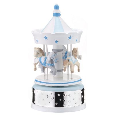 Valenti Carillon Giostra Bambino Celeste H.20 cm