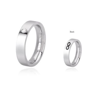 2 Jewels Anello Donna Acciaio Zircone e Infinito Love Rings - 11