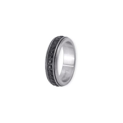 2 Jewels Anello Uomo Acciaio e Zirconi Neri Man'S Rings - 27