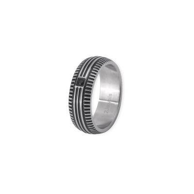 2 Jewels Anello Uomo Acciaio Zircone Nero Man'S Rings - 21