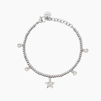2 Jewels Bracciale Acciaio Stella e Cristalli
