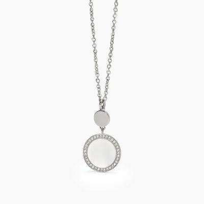 2 Jewels Collana Acciaio Madreperla e Cristalli
