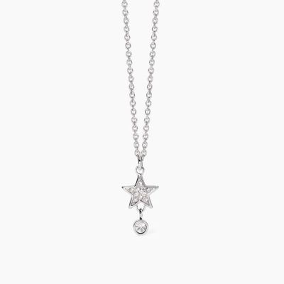 2 Jewels Collana Acciaio Stella Zirconata