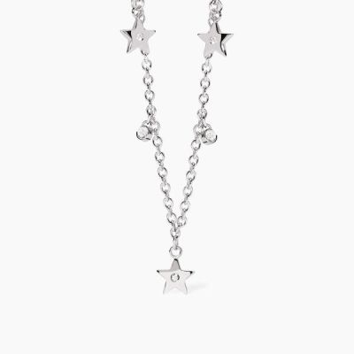 2 Jewels Collana Acciaio Stelle e Cristalli