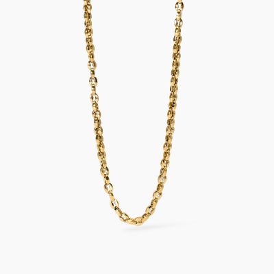2 Jewels Collana Acciaio Gold Maglia Marina 3.5 mm