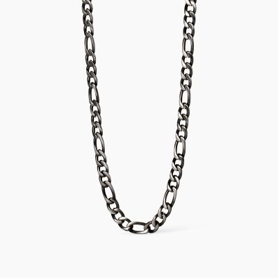2 Jewels Collana Acciaio Nero Catena Figaro 5 mm