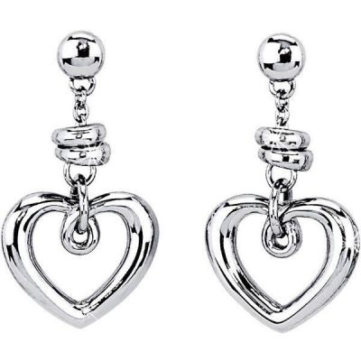 2 Jewels Orecchini Donna Acciaio Silver Cuore Wi Love