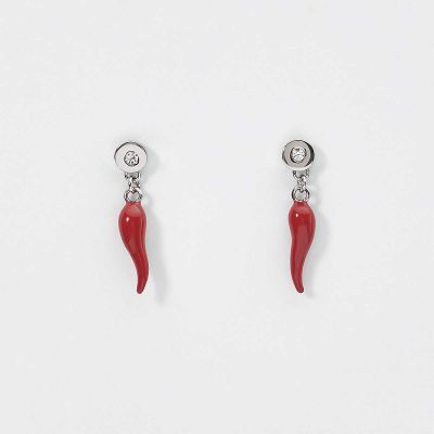 2 Jewels Orecchini Punto Luce con Cornetto Rosso