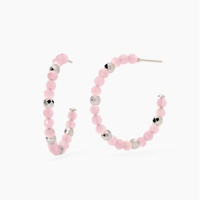 2 Jewels Cerchi Acciaio e Glass Rosa