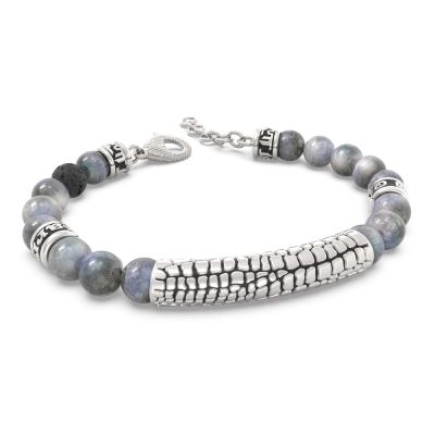 El Barrio Bracciale Argento Labradorite Australia