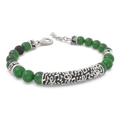 El Barrio Bracciale Agata Verde Vienna