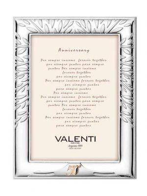 Valenti Cornice Laminato Argento e Legno 13X18