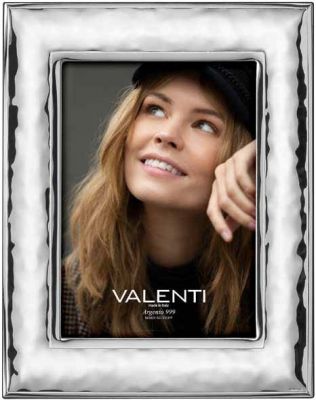 Valenti Cornice Laminato Argento e Legno 9X13