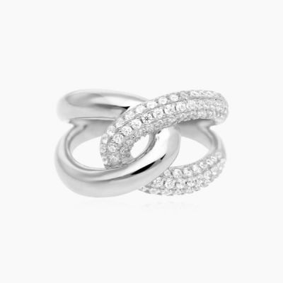 Mabina Anello Abbraccio Donna Argento Con Zirconi-13