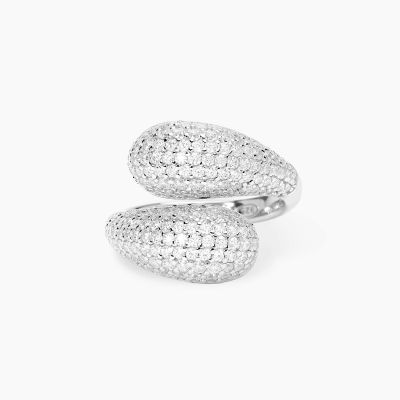 Mabina Anello Argento Pavè di Zirconi