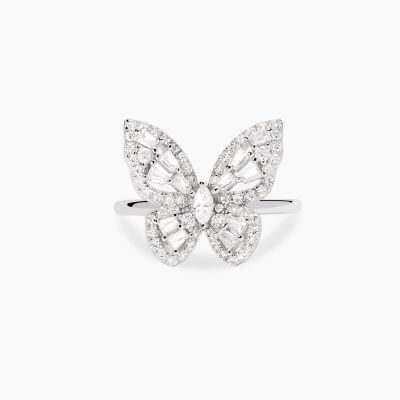 Mabina Anello Argento Farfalla di Zirconi