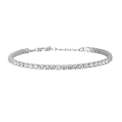 Mabina Bracciale Tennis Donna Argento Zirconi Bianchi