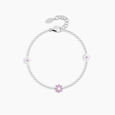 Mabina Bracciale Argento Fiori Smaltati