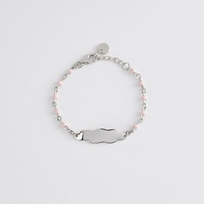 Mabina Bracciale Kids Argento Targhetta Rosa