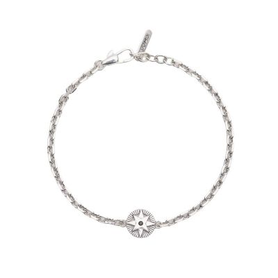 Mabina Bracciale Uomo Argento Rodiato Rosa Dei Venti