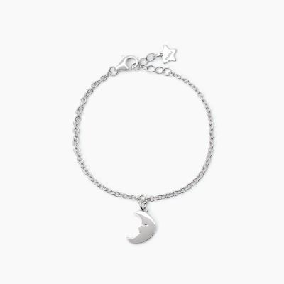 Mabina Bracciale Argento Pendente Mezzaluna