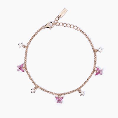 Mabina Bracciale Argento Rosato Zirconi Rosa