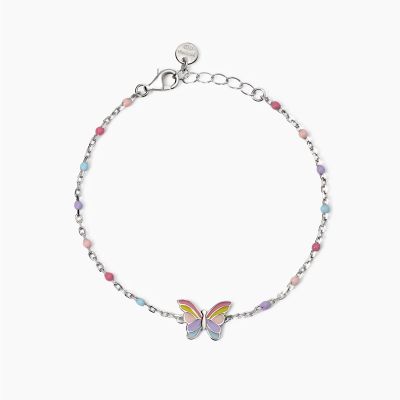 Mabina Bracciale Kids Argento Farfalla Smaltata