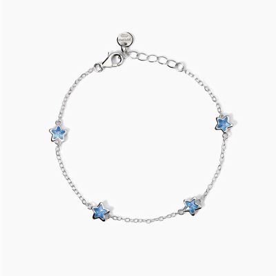 Mabina Bracciale Kids Argento Stelle Azzurre
